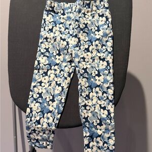 Ralph Lauren Blue and White Floral Kids Leggings